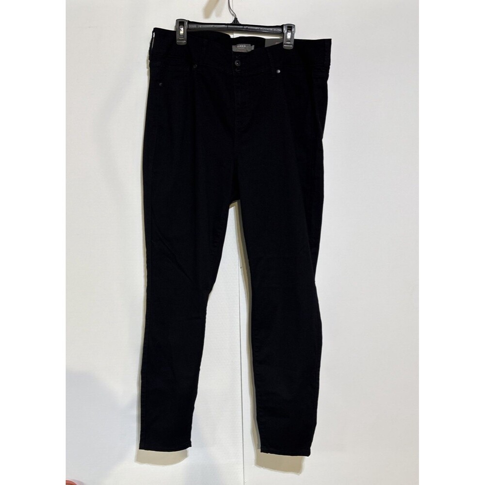 Torrid Women Plus 22T Black Jegging Skinny Zip Up High Rise Soft Waist 40" NWT